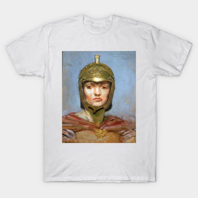 Kenyon Cox Study for Mural for Appellate Court Building, New York Statute Law Helmet for Figure of Force T-Shirt by pdpress